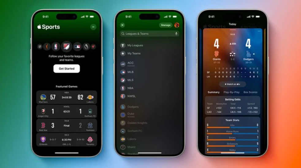 Apple launches its first sports app